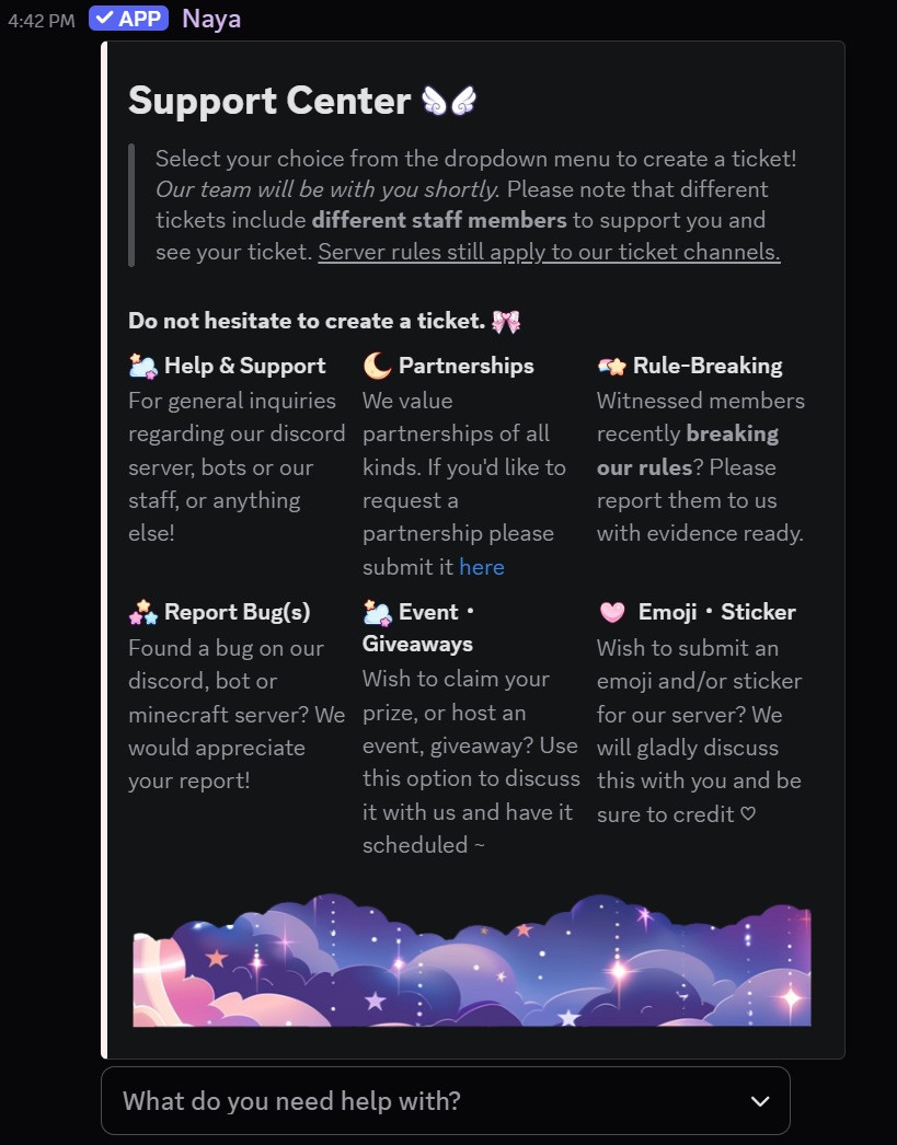 Tickets module preview